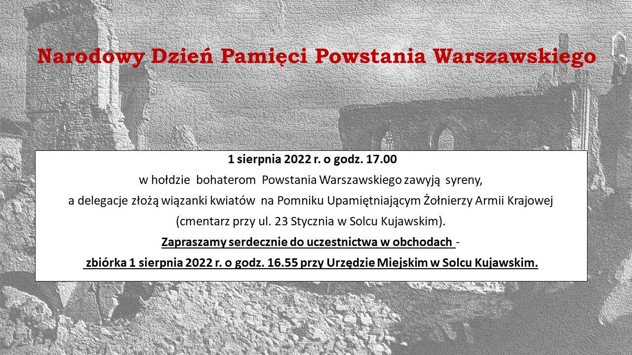 Narodowy Dzień Powstania Warszawskiego
