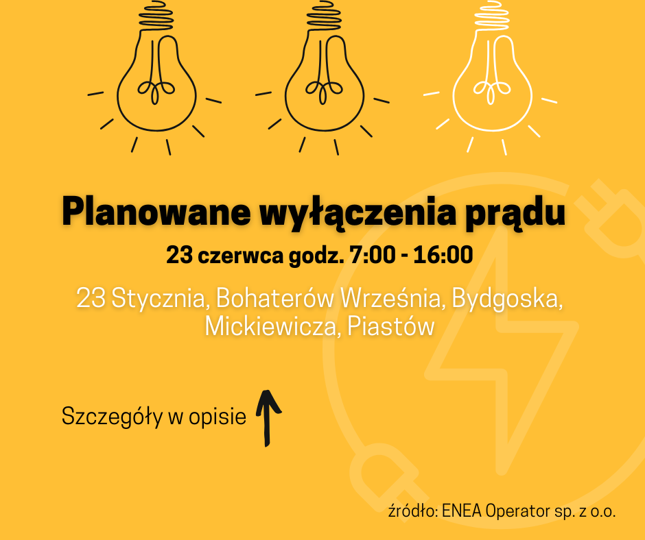 Planowane wyłączenia prądu