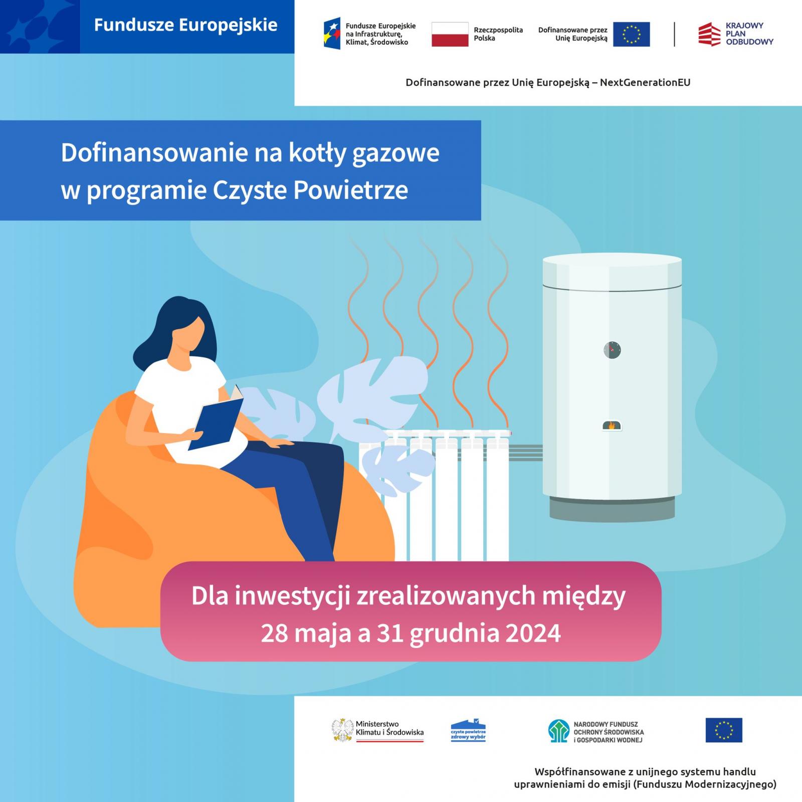 Dofinansowanie na kotły gazowe w programie Czyste Powietrze