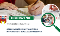 Nabór na stanowisko - inspektora ds. realizacji inwestycji