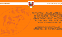 Powiatowy Lekarz Weterynarii - ostrzega