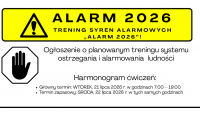 Trening syren alarmowych „ALARM 2026”!