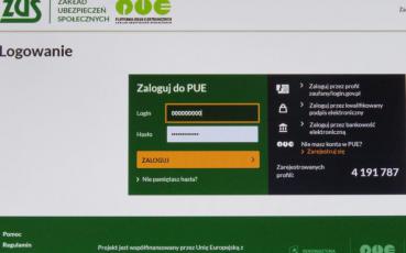 Platforma Usług Elektronicznych (PUE) ZUS