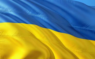 Ukraińska flaga.
