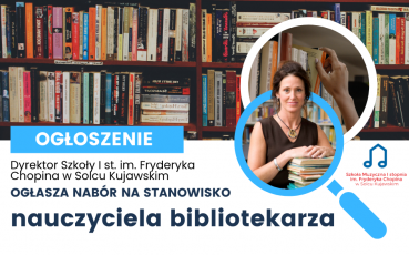 Nabór na stanowisko: nauczyciel bibliotekarz