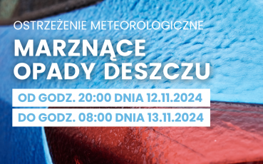 Ostrzeżenie meteorologiczne - Marznące opady