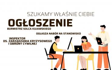 Nabór na stanowisko urzędnicze – Inspektor ds. zarządzania kryzysowego i obrony cywilnej