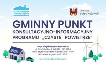 Plakat z informacją o punkcie konsultacyjnym