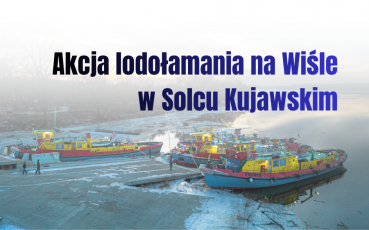 Lodołamacze na na Wiśle w Solcu Kujawskim