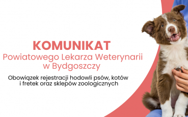Obowiązek rejestracji hodowli psów, kotów i fretek oraz sklepów zoologicznych