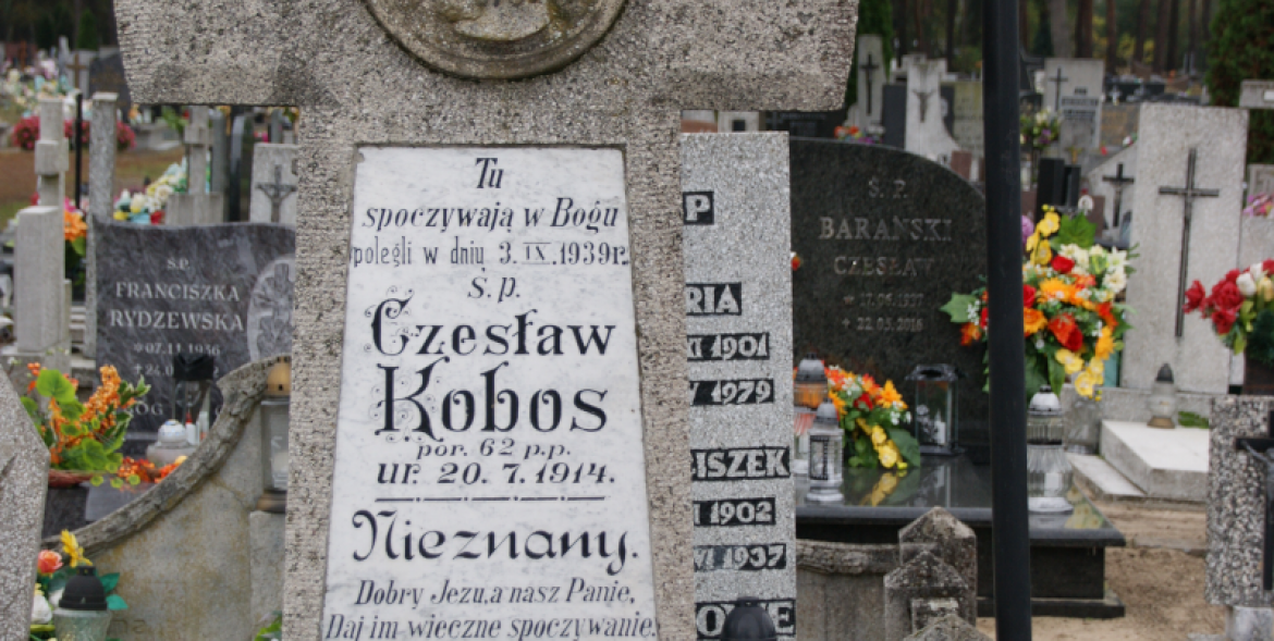 Grób Czesława Kobosa