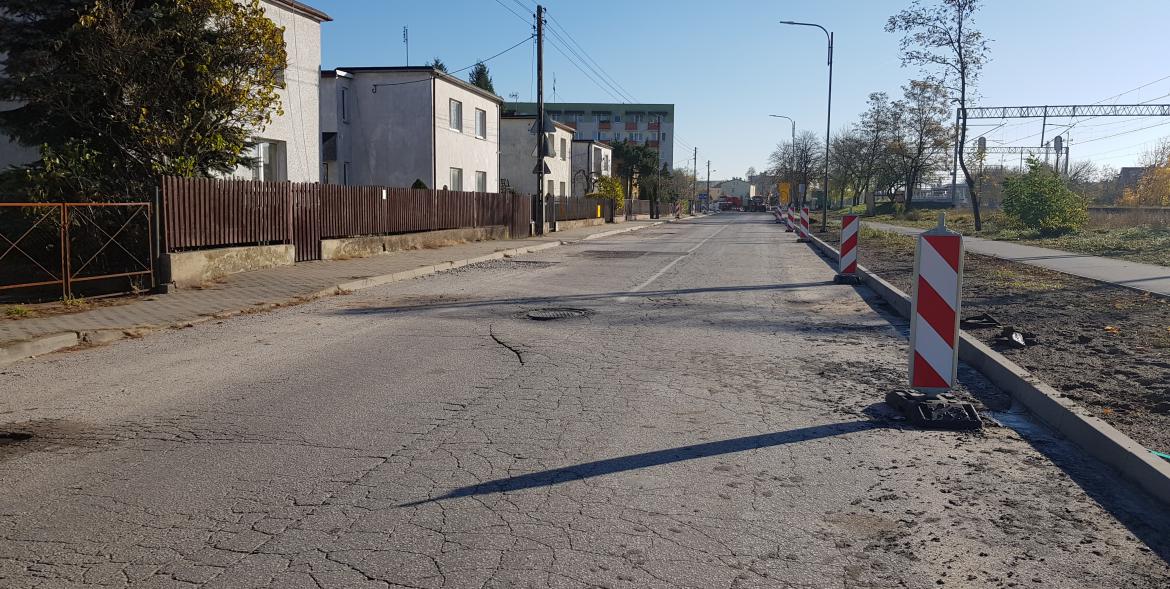 Ul. Długa w trakvie modernizacji.