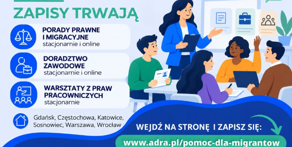 Bezpłatne wspracie dla cudzoziemców