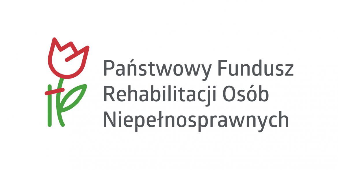 Logo Państwowego Funduszu Rehabilitacji Osób Nierpełnosprawnych.