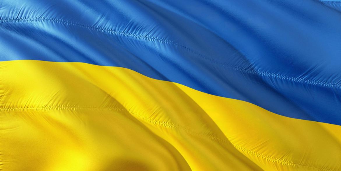 Ukraińska flaga.