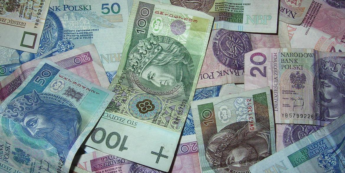 Polskie banknoty.