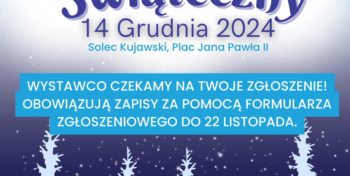 Plakat Rodzinnego Jarmarku Świątecznego