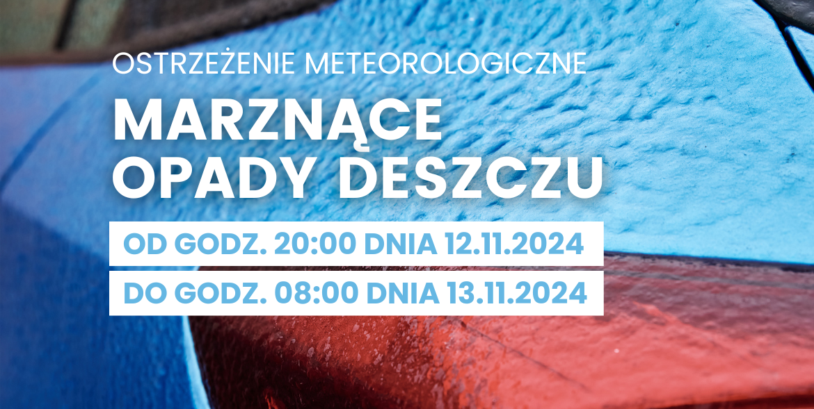 Ostrzeżenie meteorologiczne - Marznące opady