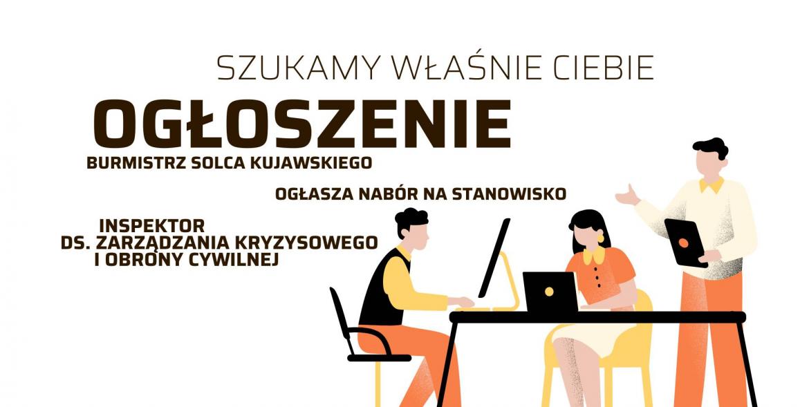 Nabór na stanowisko urzędnicze – Inspektor ds. zarządzania kryzysowego i obrony cywilnej