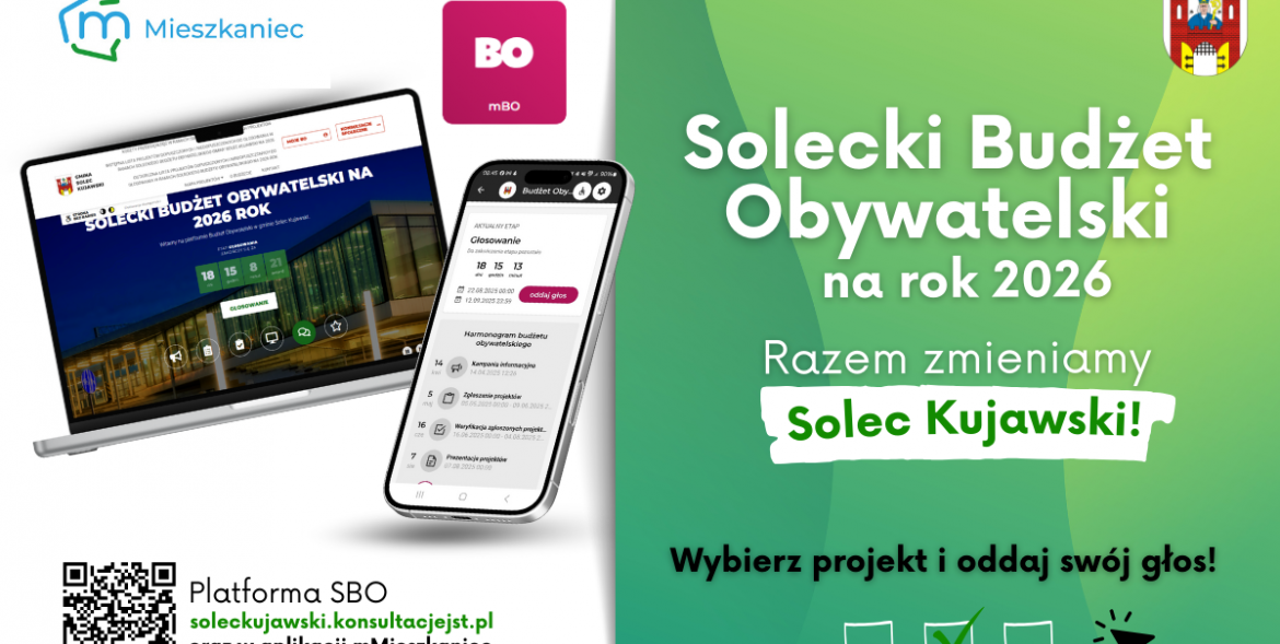 Ruszyło głosowanie w Soleckim Budżecie Obywatelskim!