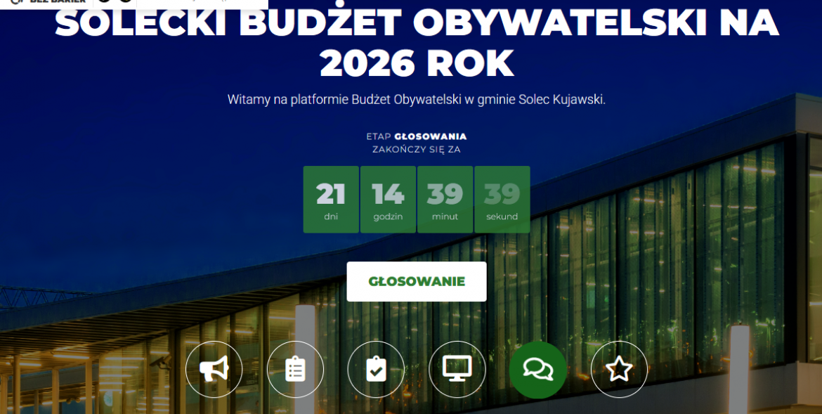 Głosuj w Soleckim Budżecie Obywatelskim