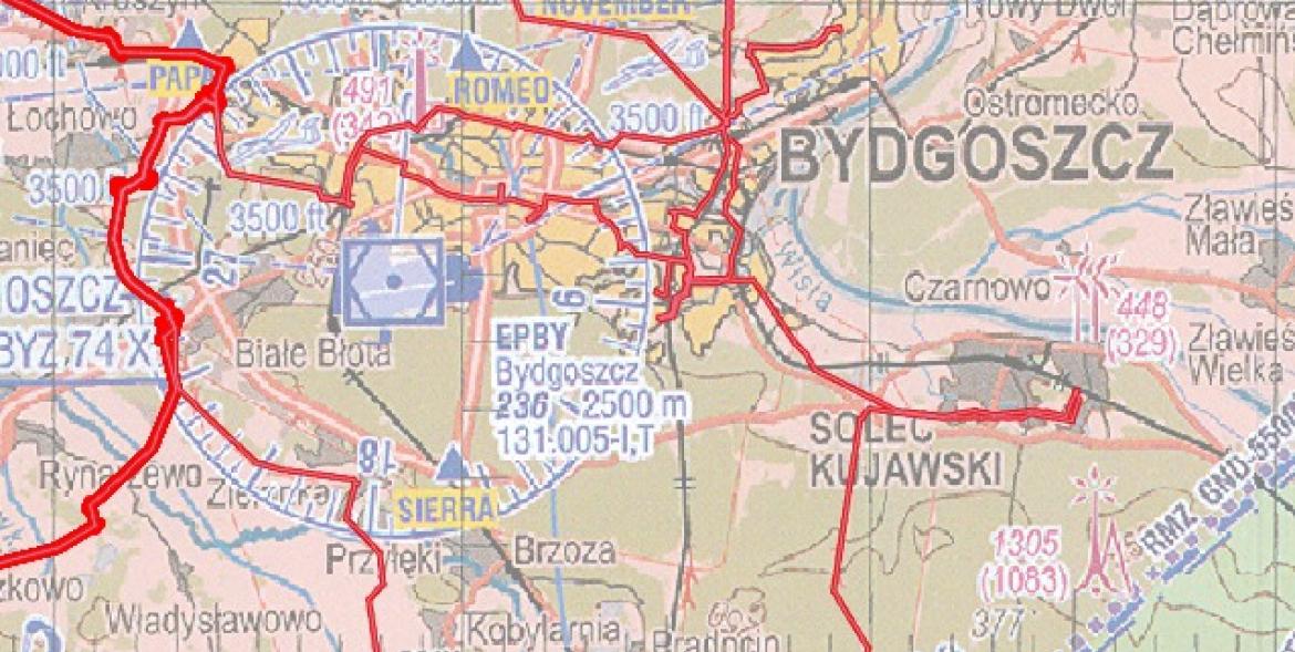 Mapa planowanej inspekcji linii