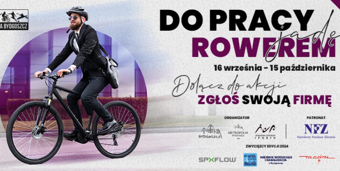 Do pracy jadę rowerem