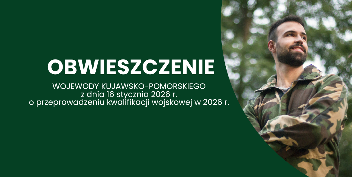 Obwieszczenie o przeprowadzeniu kwalifikacji wojskowej w 2026 roku