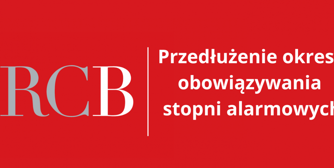 Przedłużenie obowiązywania stopni alarmowych (do 31 maja 2026 r.)