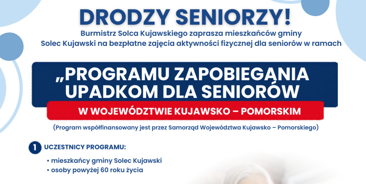 Programu zapobiegania upadkom dla seniorów 
