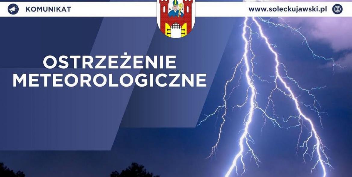 Ostrzeżenie meteorologiczne - BURZE