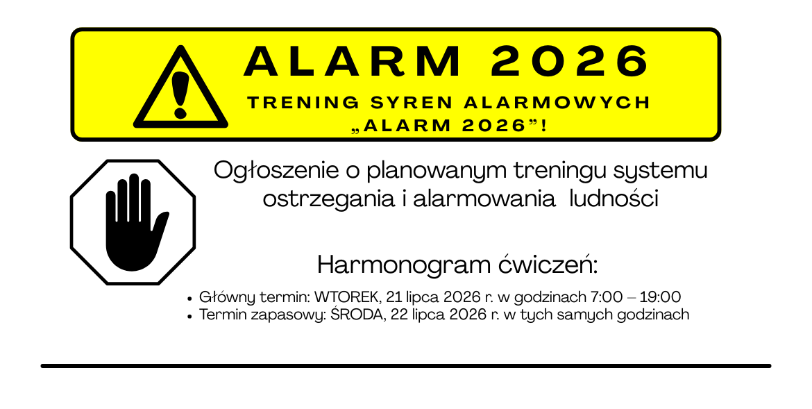 Trening syren alarmowych „ALARM 2026”!