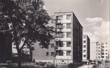 Zdjęcie bloków na nowopowstałym osiedlu przy ul. 23 Stycznia