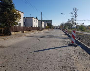 Ul. Długa w trakvie modernizacji.