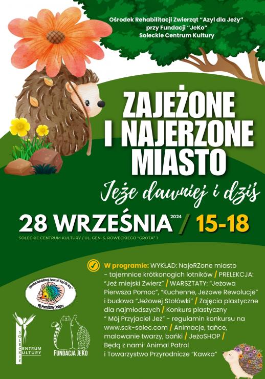 Plakat promujący wydarzenie ZAJEŻONE I NAJERZONE MIASTO