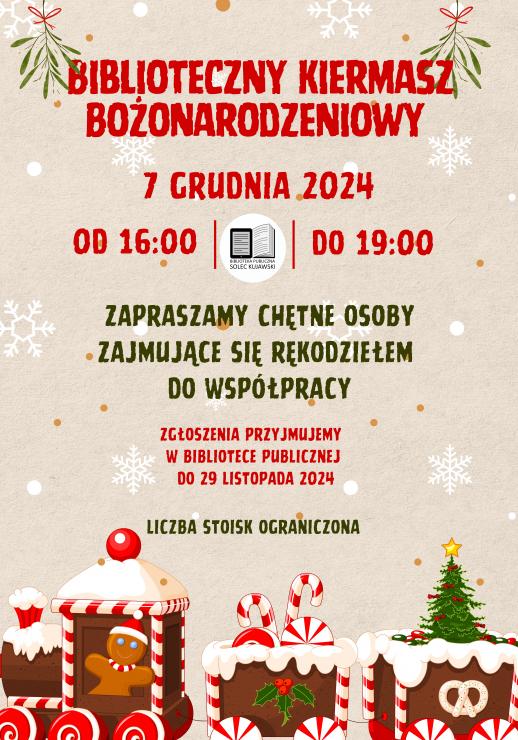 Biblioteczny Kiermasz Bożonarodzeniowy