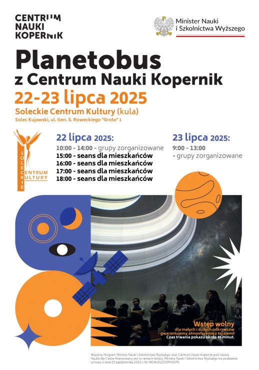 Planetobus z Centrum Nauki Kopernik