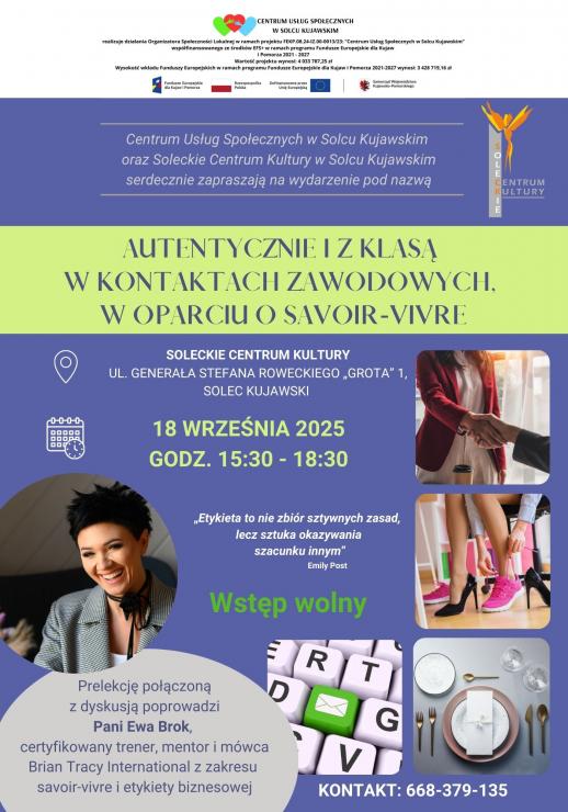  Autentycznie i z klasą w kontaktach zawodowych – spotkanie oparte na savoir-vivre
