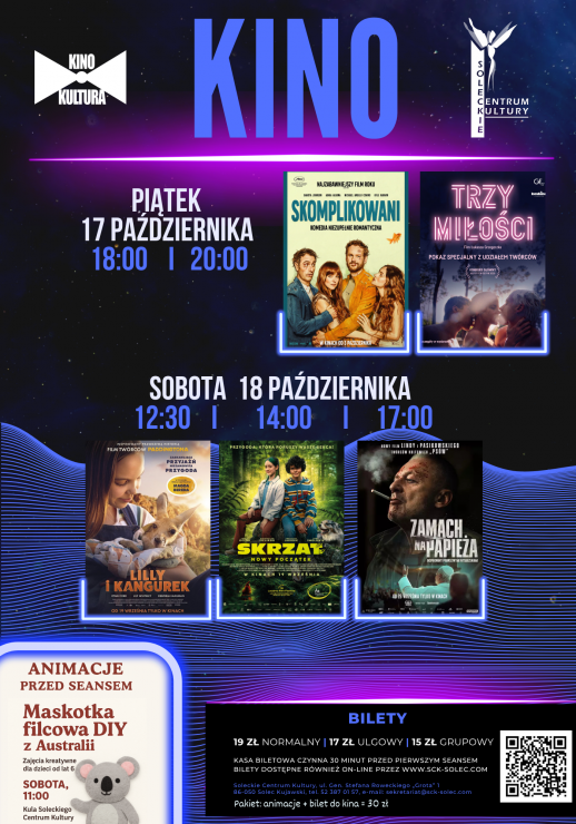 Kino Kultura: Lilly i kangurek, Skrzat. Nowy początek, Zamach na papieża