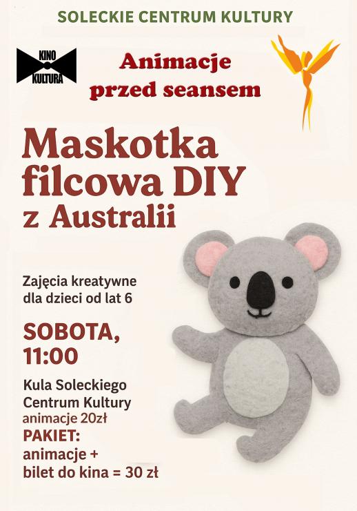 Animacje przed seansem – „Maskotka filcowa DIY z Australii”
