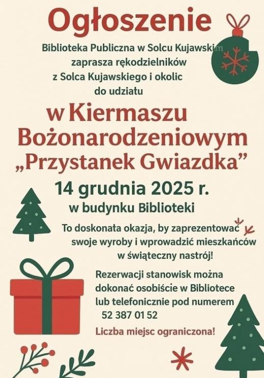 Kiermasz Bożonarodzeniowy "Przystanek Gwiazdka"