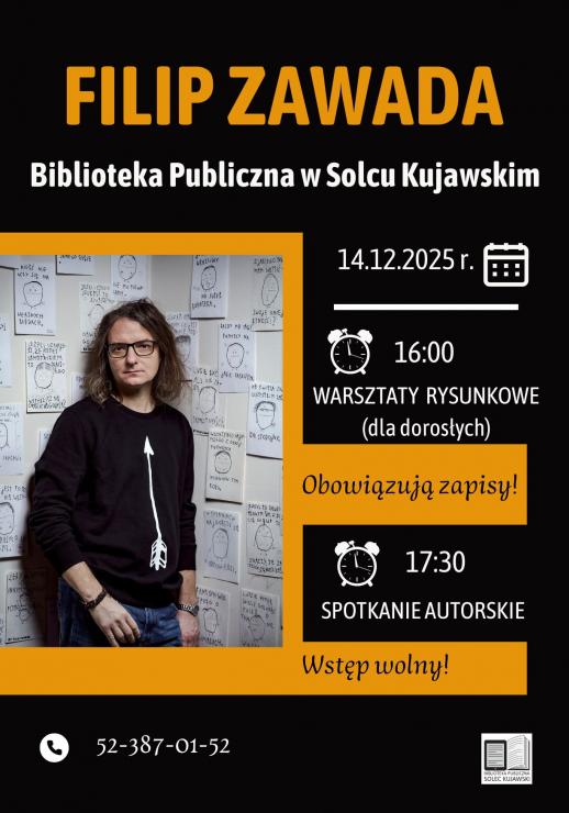 Spotkanie autorskie i warsztaty rysunkowe z Filipem Zawadą