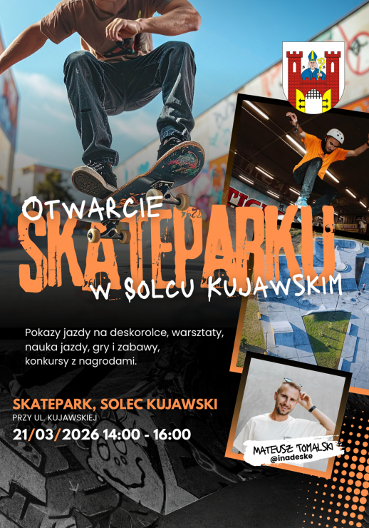 Otwarcie skateparku w Solcu Kujawskim.