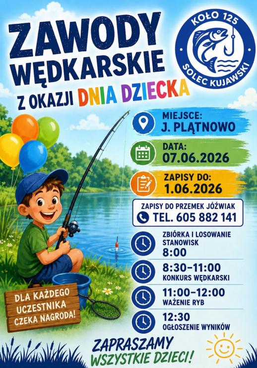 Zawody Wędkarskie na Dzień Dziecka