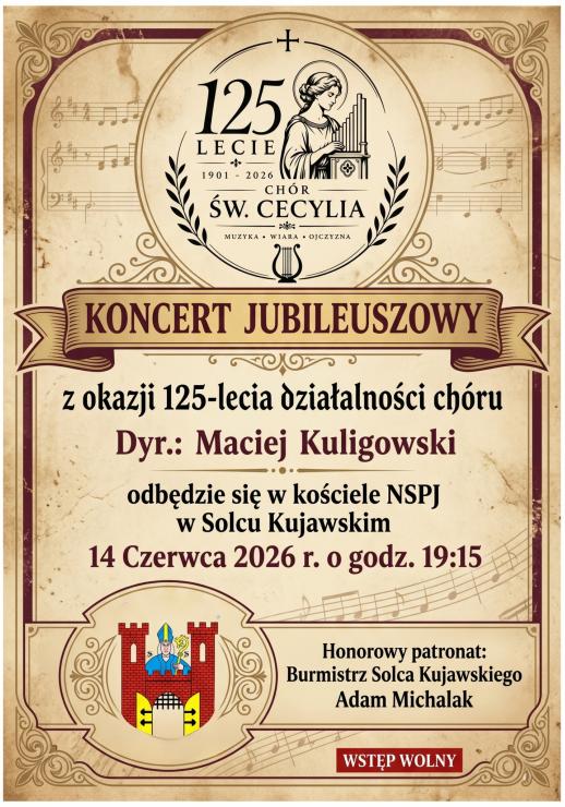 Koncert Jubileuszowy Chóru Cecylia