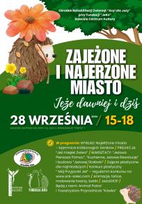 Plakat promujący wydarzenie ZAJEŻONE I NAJERZONE MIASTO