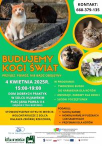  Budujemy koci świat  – warsztaty i zbiórka dla zwierząt