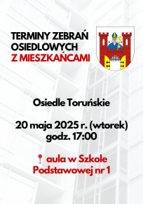 Zebrania osiedlowe - Osiedle Toruńskie