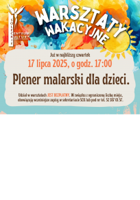 Wakacyjne warsztaty plastyczne: Plener malarski dla dzieci