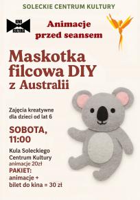 Animacje przed seansem – „Maskotka filcowa DIY z Australii”